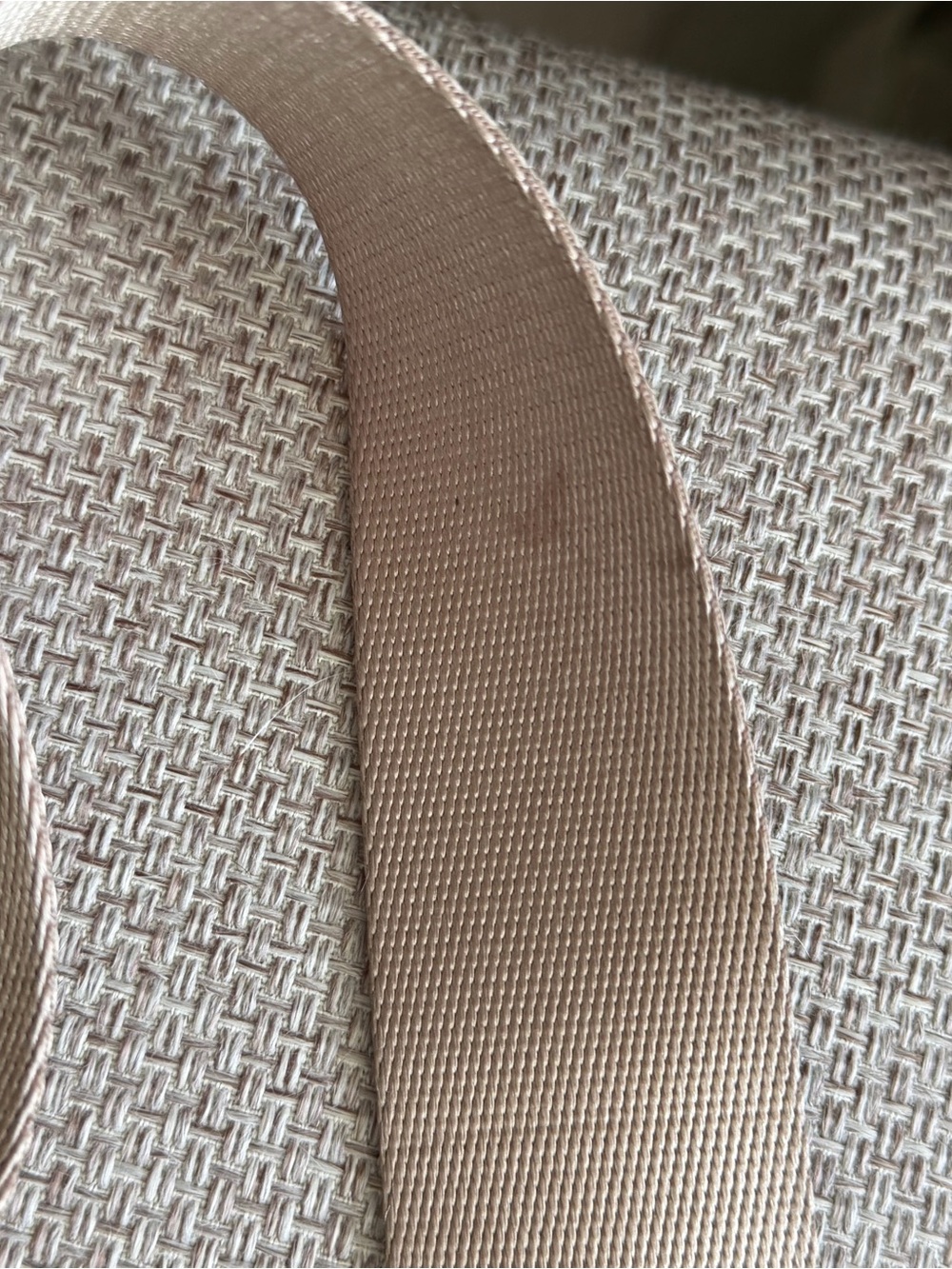 Lululemon Vintage Beige Crossbody Sling Bag Oversized Logo - Picture 6 of 7